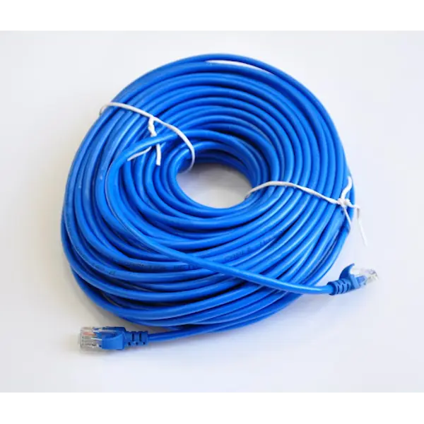 Патч-корд ATCOM RJ45 - RJ45 UTP Cat.5e 30m blue 9173 від батарейки.com.ua