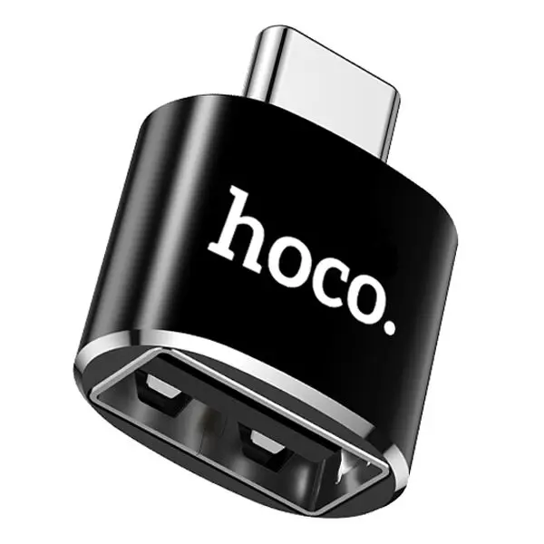 Перехідник OTG HOCO UA5 USB - Type-C black від батарейки.com.ua