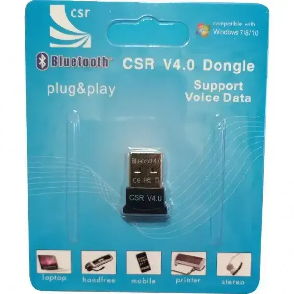 USB Bluetooth адаптер ATCOM VER 4.0 EDR (CSR chip) blister 7791 від батарейки.com.ua