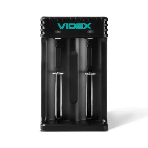 Зарядне VIDEX VCH-L201 для 1-2 акумуляторів Li-ion USB (2 незалежні канали, світлодіодна індикація, блок живлення 5 В/2 А в комплект не входить) від батарейки.com.ua