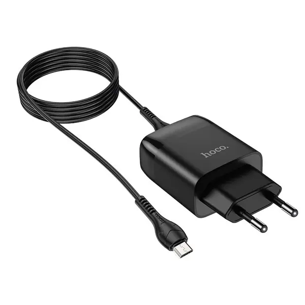 Зарядне HOCO C72Q Glorious 1USB/18W/QC3.0+Micro Black