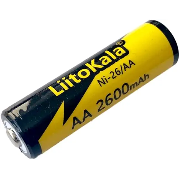 Акумулятор LiitoKala Ni-Mh HR6 AA 1.2V 2600mAh, Ni-26 від батарейки.com.ua