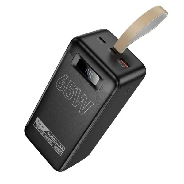 power bank Hoco DB82 Aquila  40000mAh 1USB 1type-C PD65W QC3.0 Black від батарейки.com.ua