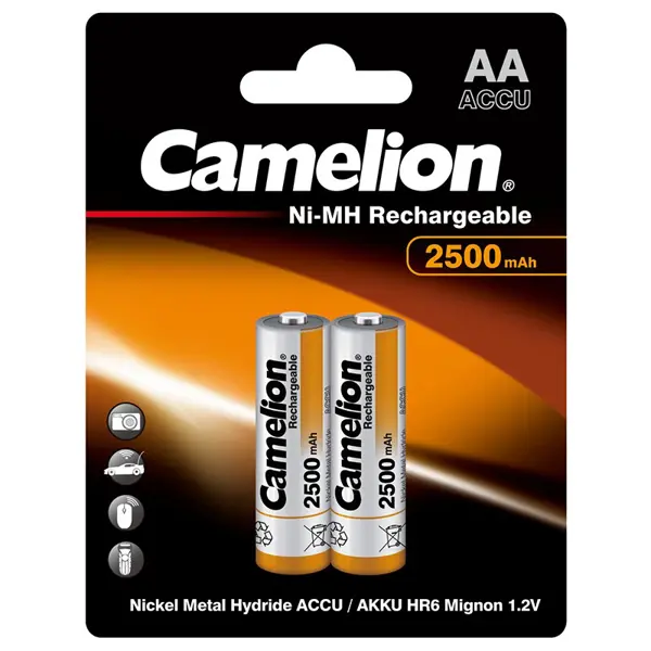 "Акумулятор CAMELION Ni-MH AA HR06 2500 mAh 2bl з батарейки.com.ua"