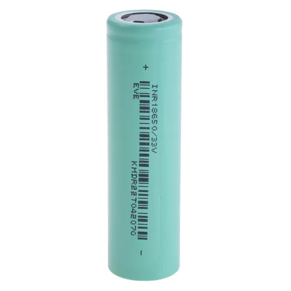 Акумулятор літієвий EVE INR18650-33V 3200mAh Li-Ion 10A без захисту від батарейки.com.ua