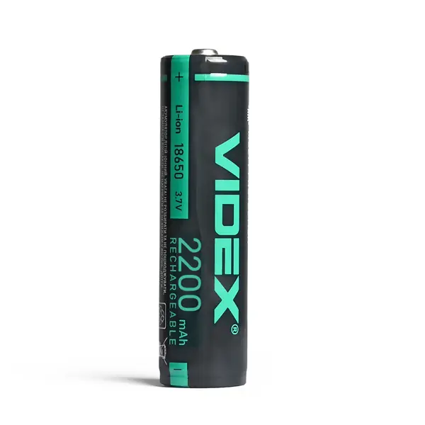 Акумулятор Літієвий Videx 18650P 2200mAh з платою захисту  від батарейки.com.ua