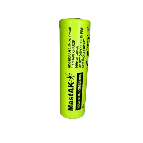 Акумулятор пром MastAK AA 1,2V 2400mAh MH 14,3*49,5 від батарейки.com.ua
