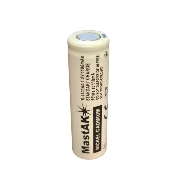 Акумулятор промисловий MastAK AA Ni-CD 1,2V 1100mAh 14,5*48,2 від батарейки.com.ua