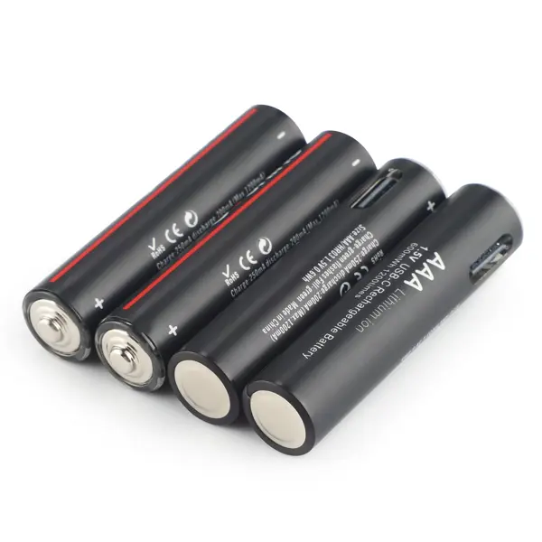 Акумулятор Soshine 1.5V USB AAA 1100mWh 4шт, зарядка type-c від батарейки.com.ua