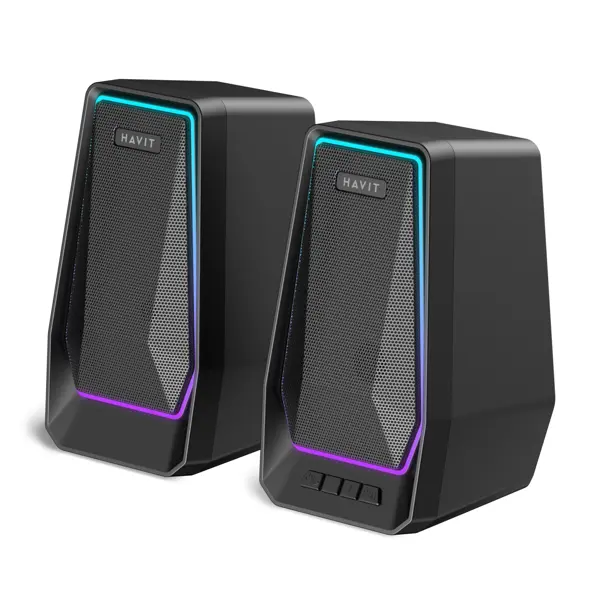 Акустичні колонки HAVIT SK769BT USB 10W RGB Black від батарейки.com.ua
