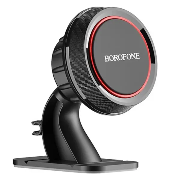 Автотримач BOROFONE BH13 магнітний Black Red (на центральну консоль) від батарейки.com.ua