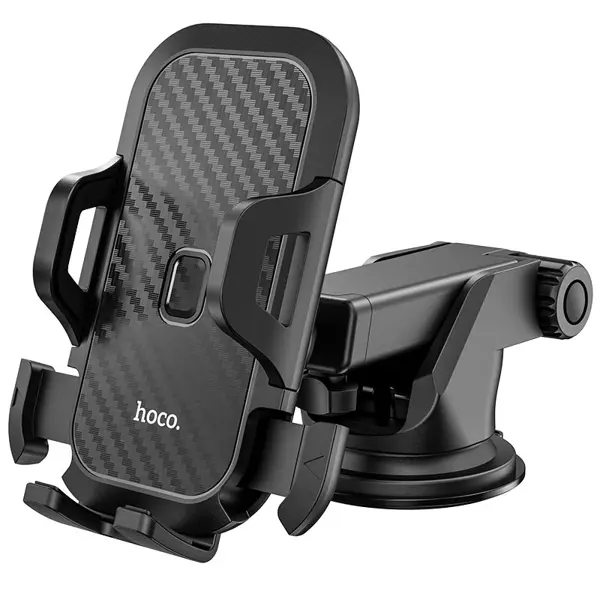 Автотримач HOCO CA76 на присосці (CA76 Touareg in-car phone holder for car dashboard, for 4.5-6.5 inches mobile phones 1. Material: ABS + PC. 2. Surface: texturing. 3. Sizes: 155*103*125mm. 4. Weight: 168g. 5. Suitable for 4.5-6.5 inches mobile phones, clamp range: 55-85mm. 6. Applicable scenarios: in-car dashboard, windshield (stretch type, snap type).) від батарейки.com.ua