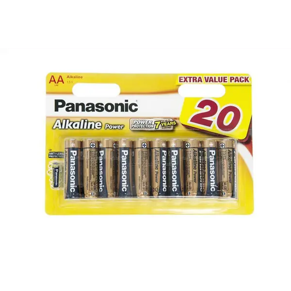 Батарейка PANASONIC LR06 АА Alkaline Power 20 шт. від батарейки.com.ua