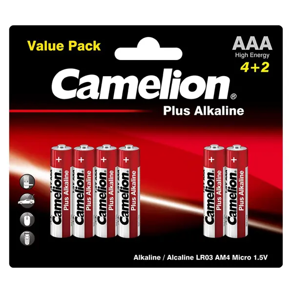 Батарейка CAMELION LR 03/ 4+2 BL (Plus Alkaline) – високоякісні алкалінові батарейки, купити на <a href=https://xn--80aabspfh9bq.com.ua/>батарейки.com.ua</a>