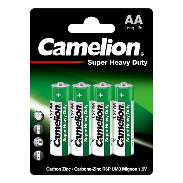 Батарейка CAMELION R6 / 4 BL (Зелена) 48 уп. - батарейки.com.ua