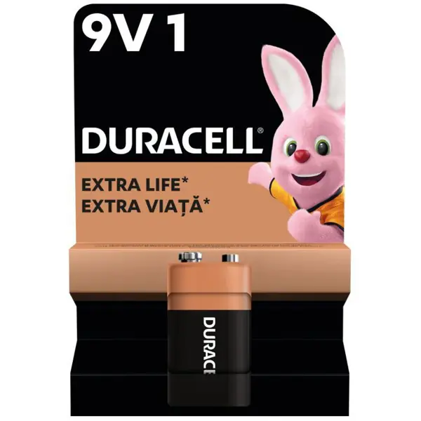 Батарейка DURACELL 9V / MN1604 KPN1*10 1 шт. - батарейки.com.ua