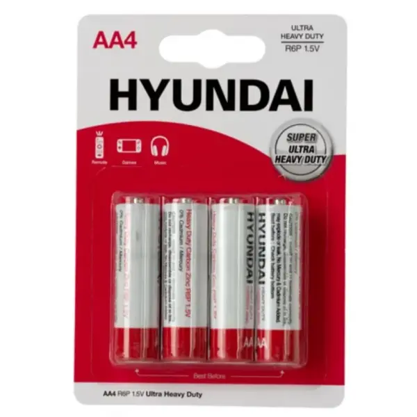 Батарейка HYUNDAI R-06/4bl Heavy Duty 48уп на батарейки.com.ua