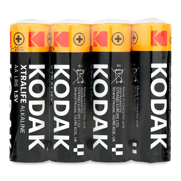 Батарейка KODAK XtraLife alk LR06 1x4 шт.коробка 60уп. - купити на батарейки.com.ua