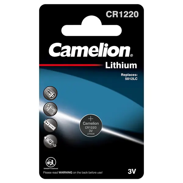 Літієва батарейка CAMELION CR 1220 на батарейки.com.ua