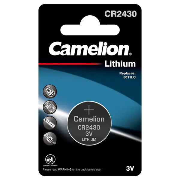Літієва батарейка CAMELION CR 2430 / 1 BL від батарейки.com.ua