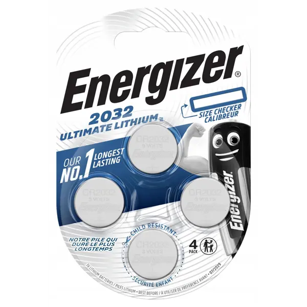Батарейка літієва ENERGIZER CR2032 (4 шт.) від батарейки.com.ua