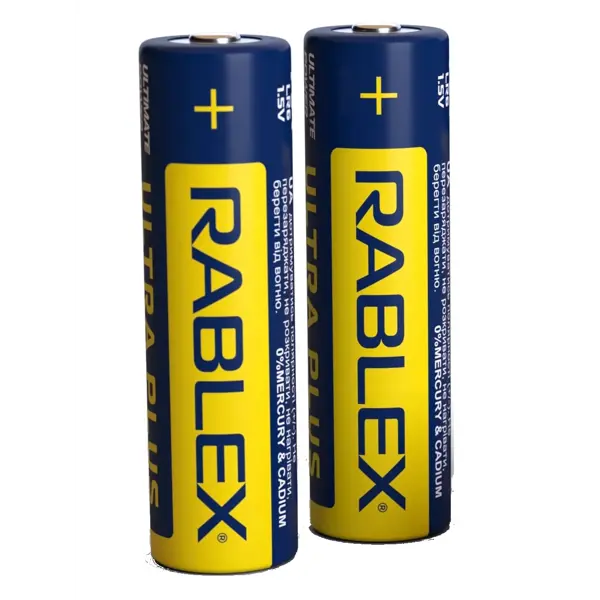 Батарейка Rablex ULTRA PLUS ALKALINE LR06 AA 2шт від батарейки.com.ua