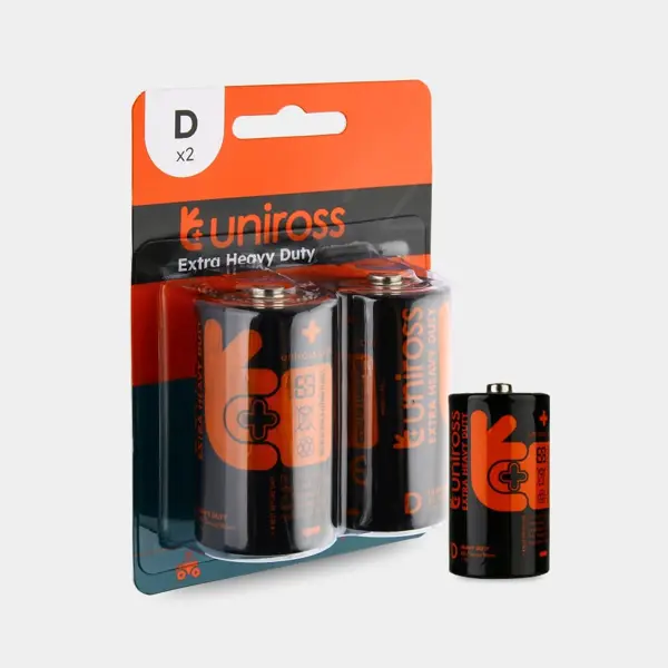Батарейка Uniross Exrta Heavy Duty R20 D 2bl від батарейки.com.ua