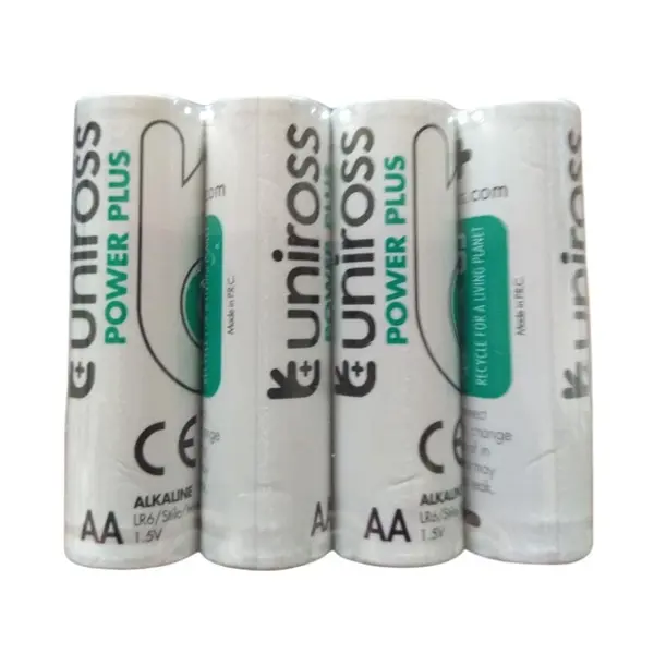 Батарейка Uniross Power Plus LR06 АА 4shrink від батарейки.com.ua