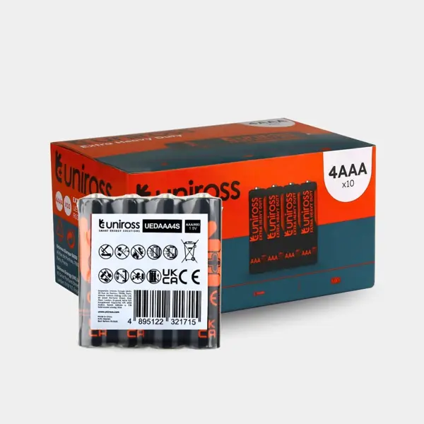 Батарейка Uniross R03 Extra Heavy Duty 4shrink від батарейки.com.ua