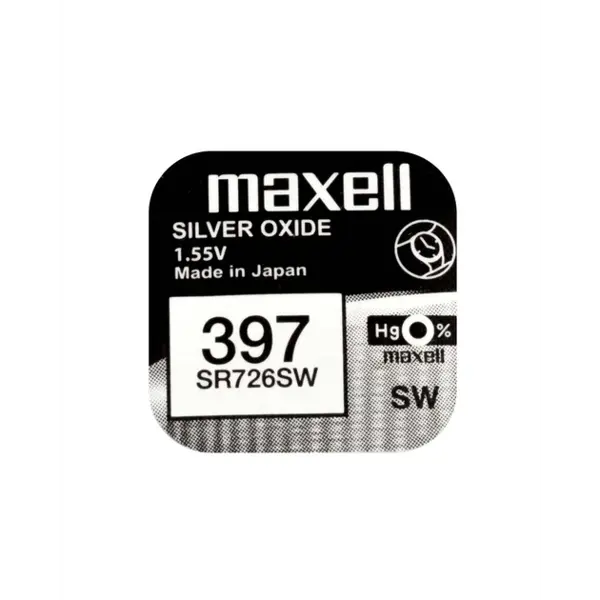 Батарейка в годинник MAXELL SR726SW 396 B1 NEW EUROPE (вкажи розміри в описі) від батарейки.com.ua