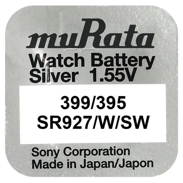 Батарейка в годинник muRata SR927SW (395) 1x5 - купити на батарейки.com.ua