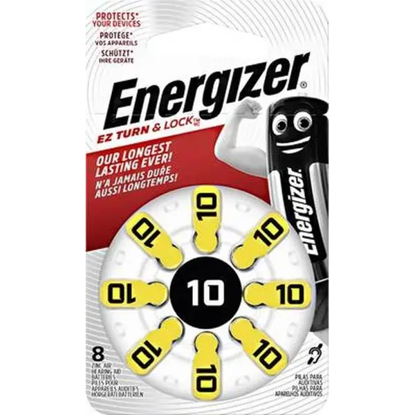 Батарейка в слуховий апарат ENERGIZER ZA10 8BL від батарейки.com.ua