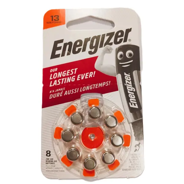 Батарейка для слухового апарату ENERGIZER ZA 13 / 8 BL