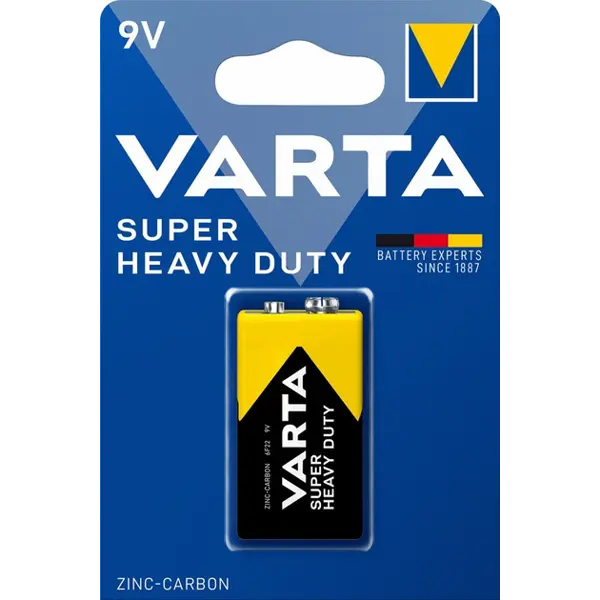 Батарейка VARTA 2022 (6F22) Superlife 1BL | батарейки.com.ua