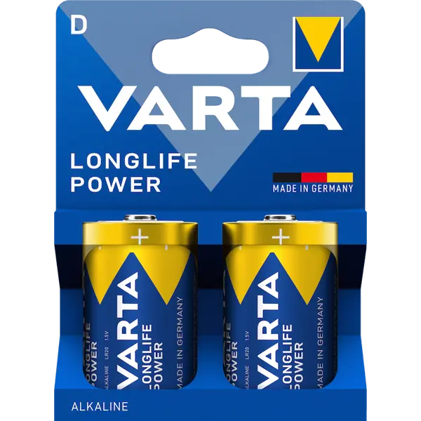Батарейка VARTA 4920 (LR20) LONGLIFE Power 1x 2BL від батарейки.com.ua
