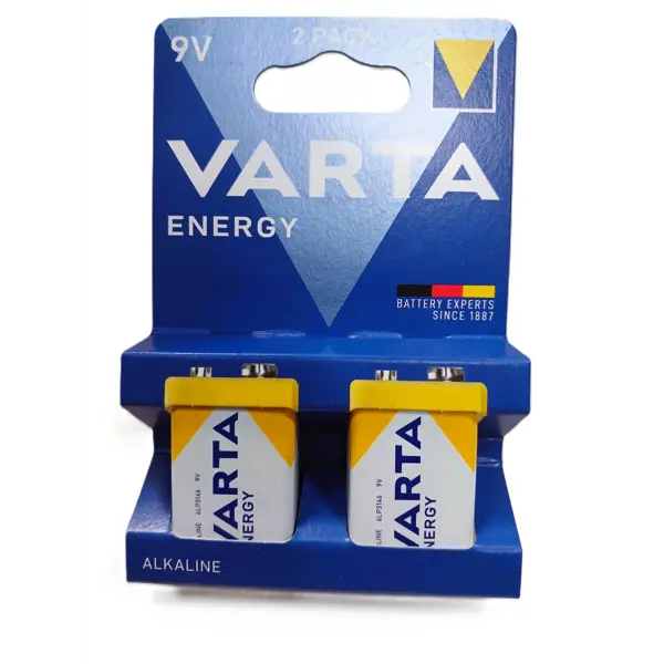 Батарейка VARTA 6LR61 (04122) ENERGY 2BL на батарейки.com.ua