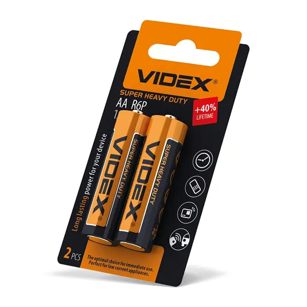 Батарейка Videx АА R06 2bl від батарейки.com.ua