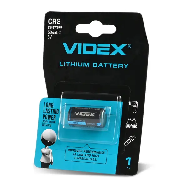 Батарейка Videx CR2 Lithium продукт на батарейки.com.ua