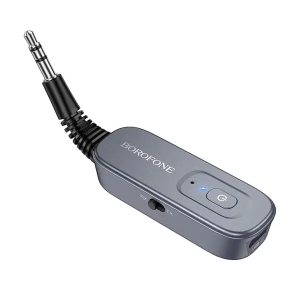 bluetooth аудіо ресивер BOROFONE BC51 BT5.4, type-c, AUX jack 3.5, вбудований  АКБ до 8 годин від батарейки.com.ua