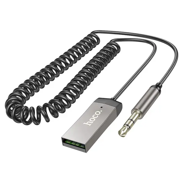 bluetooth аудіо ресівер Hoco E78, AUX, USB, BT, живлення від USB від батарейки.com.ua