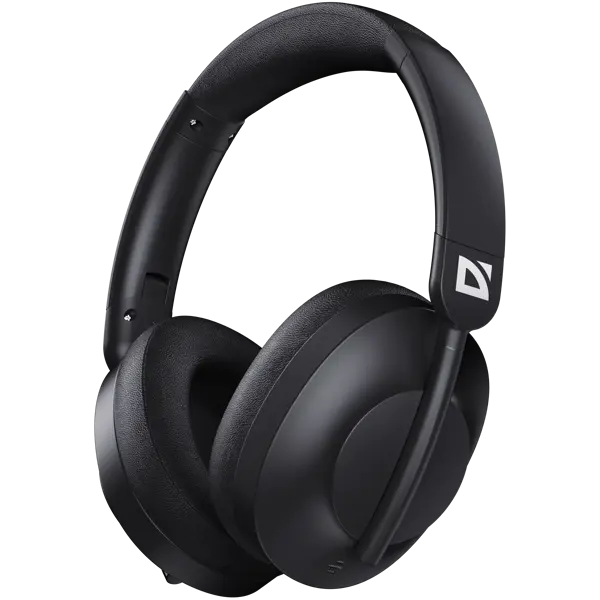 Bluetooth гарнітура DEFENDER FreeMotion B485 ANC 400мАг V5.3 + EDR, A2DP, AVRCP, HFP, HSP, AUX чорна від батарейки.com.ua