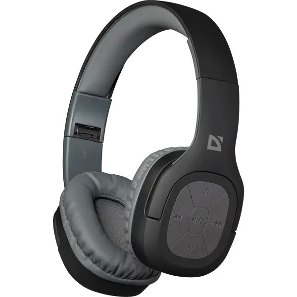 Bluetooth навушники DEFENDER FreeMotion B565 сірі (Wireless Bluetooth headset Compact foldable construction allows to take the headset with you easily  Built-in microphone Built-in microphone ensures high sound clarity  MicroSD card slot Micro-SD card slot allows to convert the headphones into MP3 player and listen to music without connection to smartphone or laptop  Built-in FM-receiver Controls on earcups Allow to answer the phone call or to switch tracks without taking the phone out of your pocket  10 m operation range The headset allows to speak on phone or listen to internet-radio from your laptop while moving around the room freely  Audio cable included When the headset battery is discharged you can connect it via the cable and continue listening to music  Works up to 8 hours on one charge When the headset battery is discharged connect it to the USB-port of PC  Adjustable headband You can adjust the headband to the most convenient length  Compact foldable construction Connection type wireless Bluetooth Type of headphones Full-size on-ear Type of earcups closed Battery capacity 300 mA·h Type of mounting headband Bluetooth specification V5.0 + EDR, A2DP, AVRCP, HFP, HSP Operating frequency 2.402—2.48 GHz Membrane diameter 40 mm Operating tempreature range -20—60 ° Sensitivity (headphones) 89 dB Sensitivity (microphone) -42 dB Frequency response (headphones) 20—20000 Hz Frequency response (microphone) 100-16000 Hz Operation range 10—15 m Continuous talk / listening period 8 hrs Connectors Micro-USB for charging Material of headphones plastic Product size (without package) 18.90 x 16.50 x 6.80 cm Net weight 0.15 kg) від батарейки.com.ua