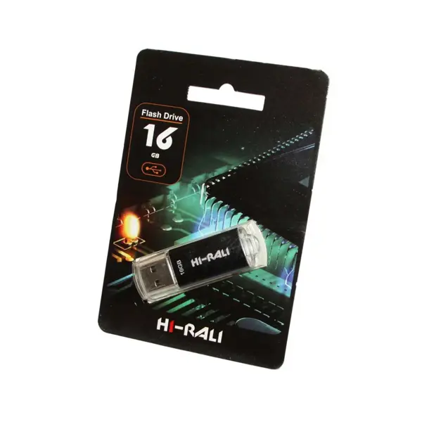 флешка Hi-Rali 16GB 3.0 Rocket чорний