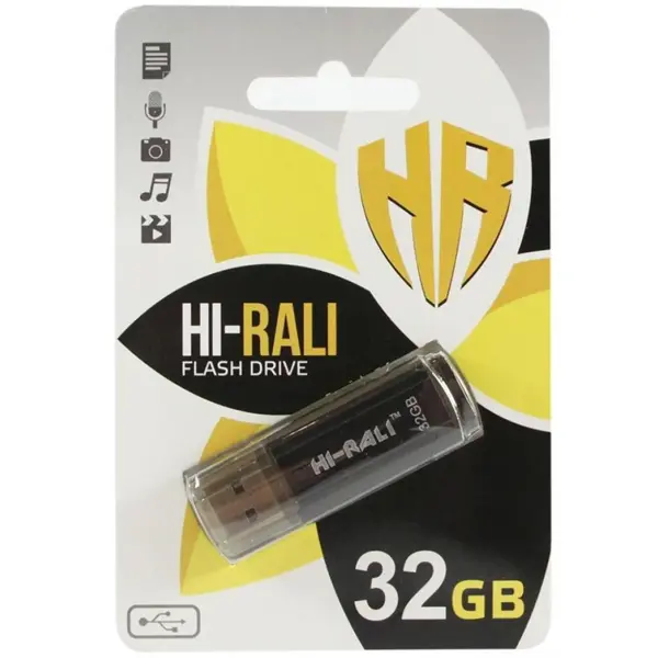 флеш-драйв Hi-Rali 32GB Rocket фіолетовий