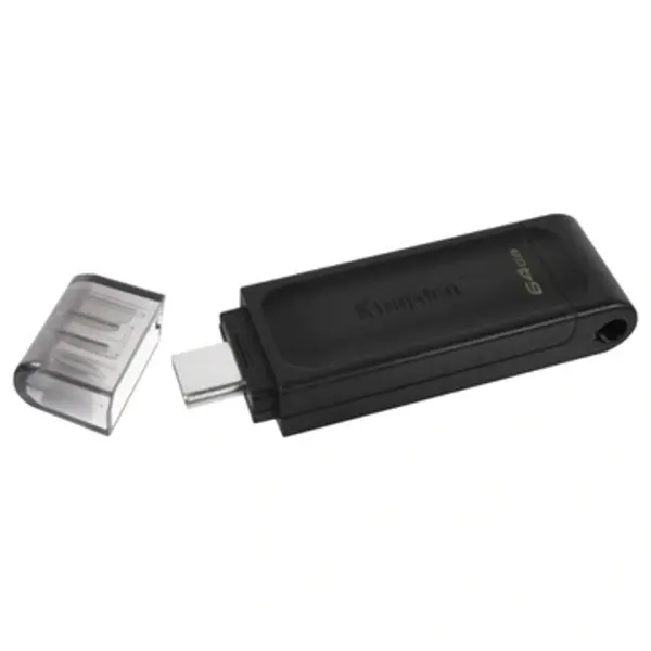 флеш-драйв KINGSTON DT 70/Type-C 64ГБ USB3.2 Black 