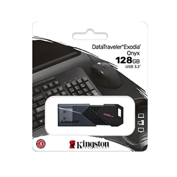 флеш-драйв KINGSTON DataTraveler Exodia Onyx 128 GB USB 3.2