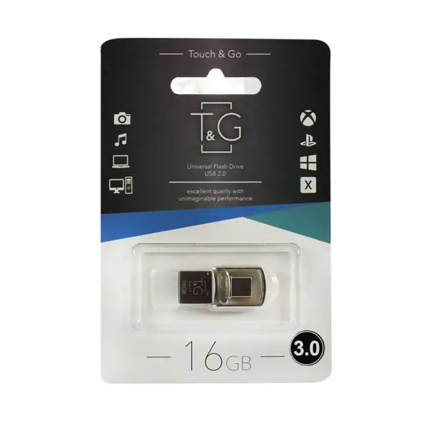 флешка T&G 104 16GB 3.0 USB-Type C металева  від батарейки.com.ua