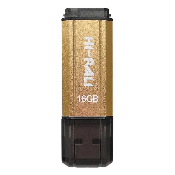 флешка Hi-Rali 16GB Stark золото від батарейки.com.ua