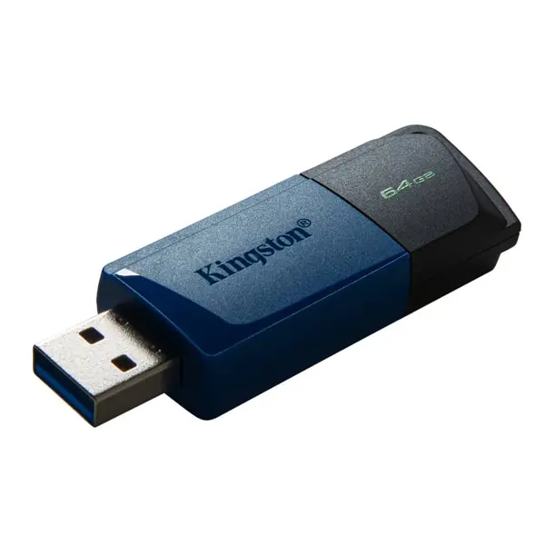 флешка KINGSTON DataTraveler Exodia M 64 GB USB 3.2 Black+Blue від батарейки.com.ua