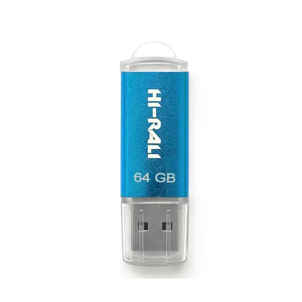 флешка Hi-Rali 64GB Rocket синій від батарейки.com.ua